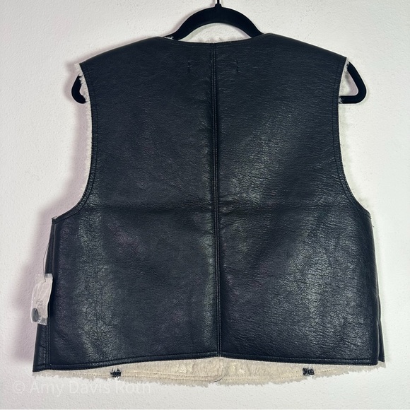 Free People Travelers Leather Vest size Medium NWT - Picture 8 of 11